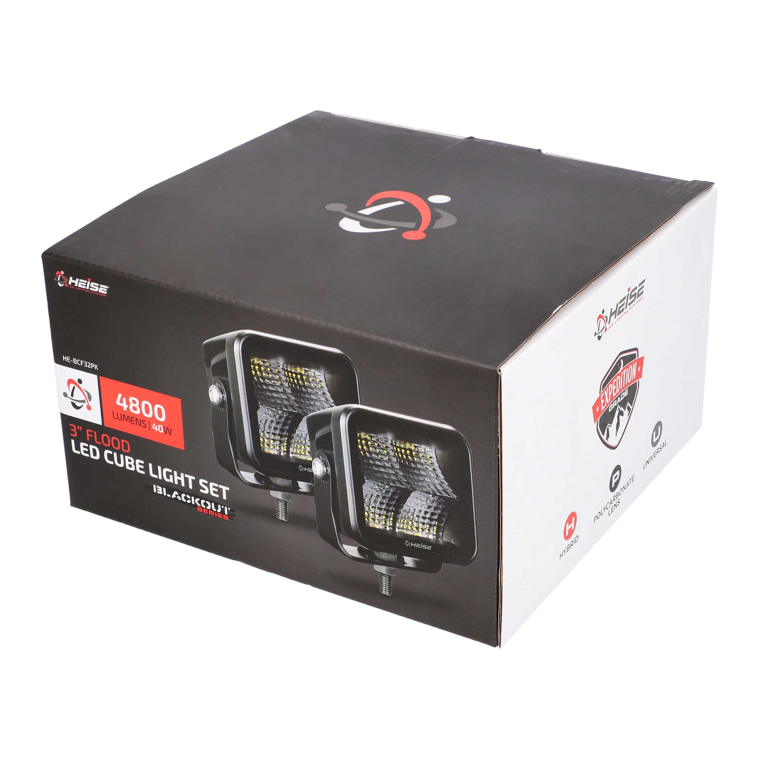 Blackout 3" - 4 LED Flood Cube - 2 Pack