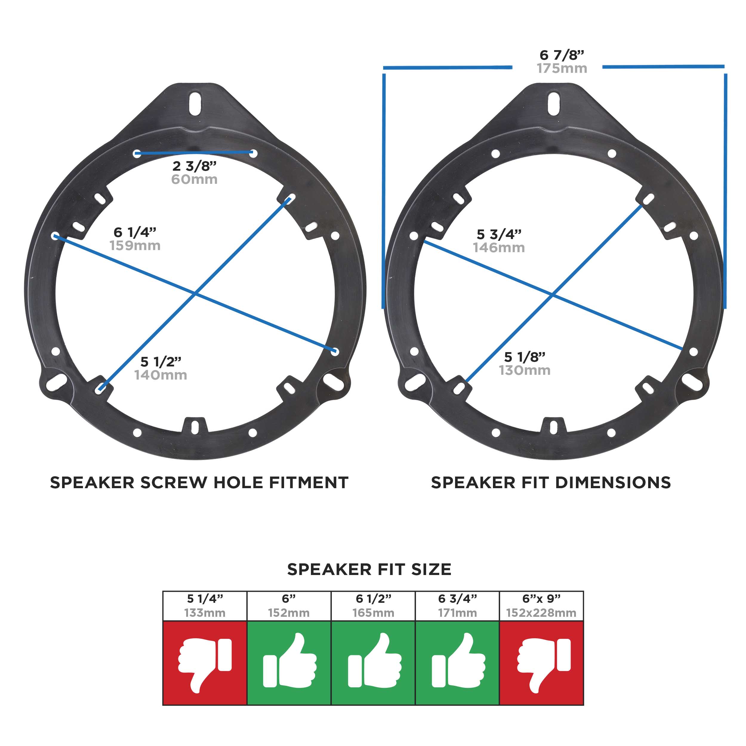 Audi A3 | A4 2000-2010 - 6" to 6.75"