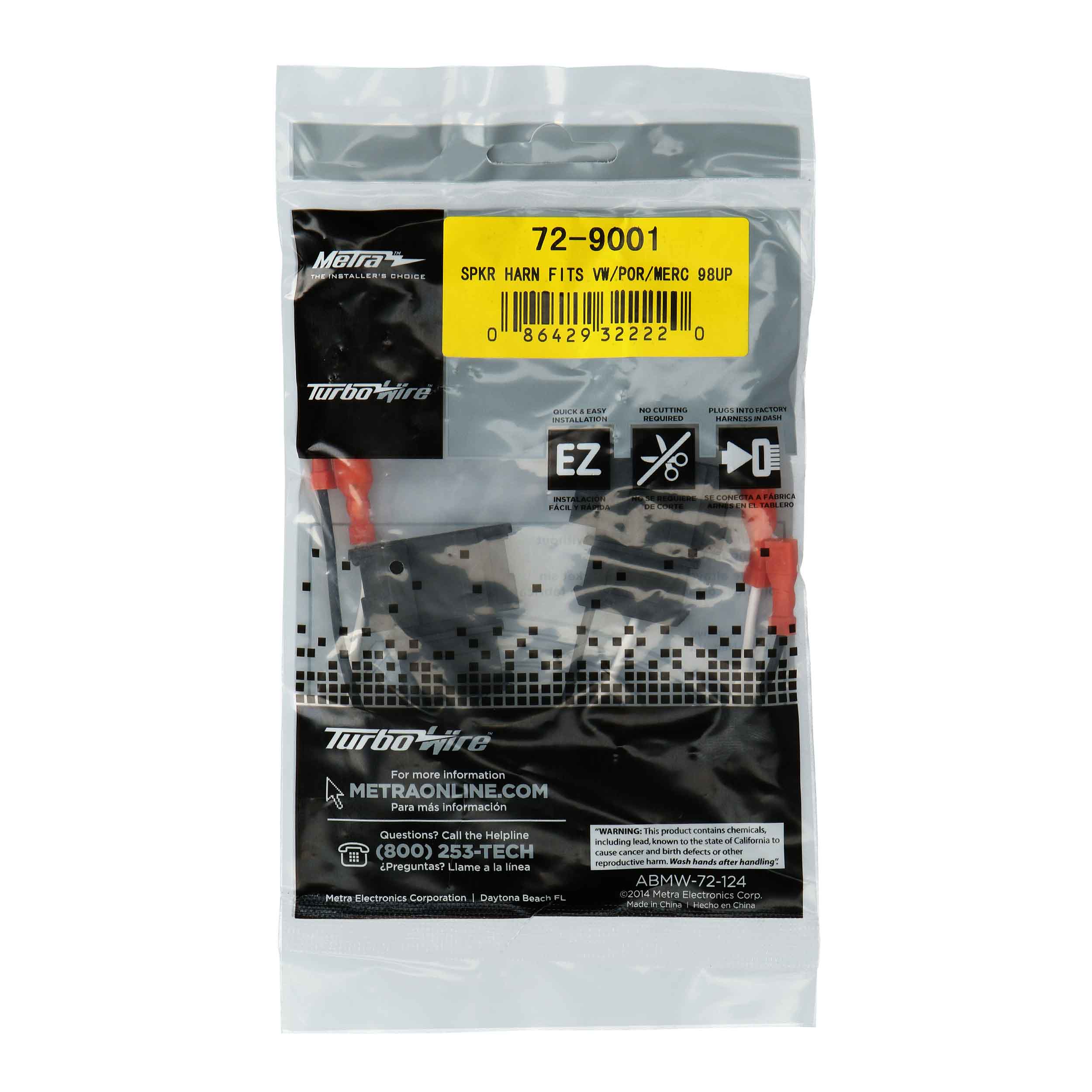 Audi/Mercedes/VW 1999-Up Speaker Harness - Pair