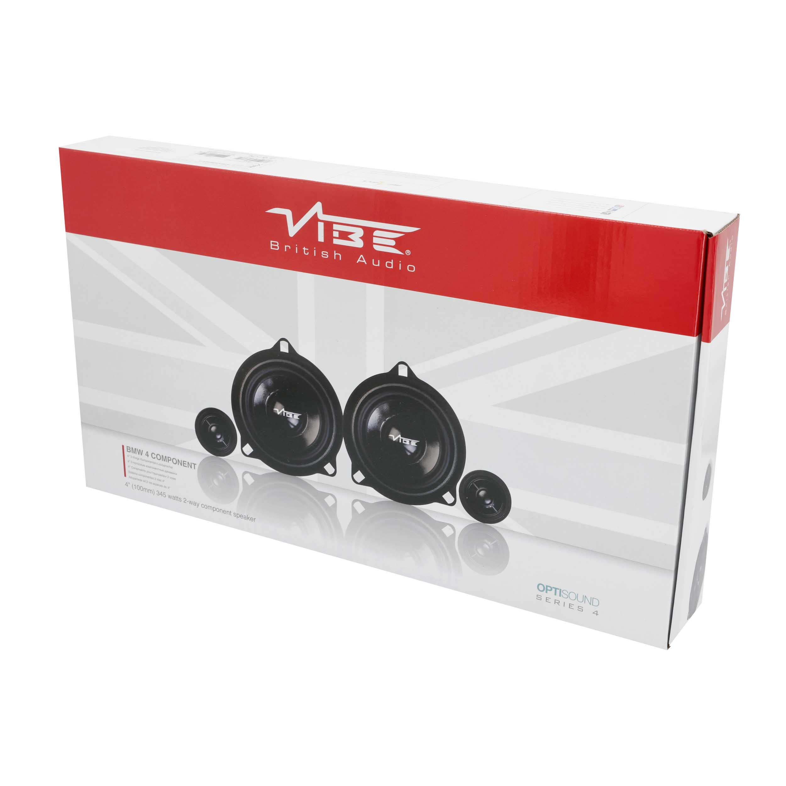 4" Plug-N-Play Front Door Speaker Set Fits Select BMW