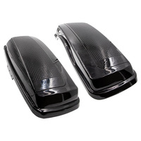 Saddlebag Lid Pair with Dual 6x9" Speaker Adapters - Fits Ha