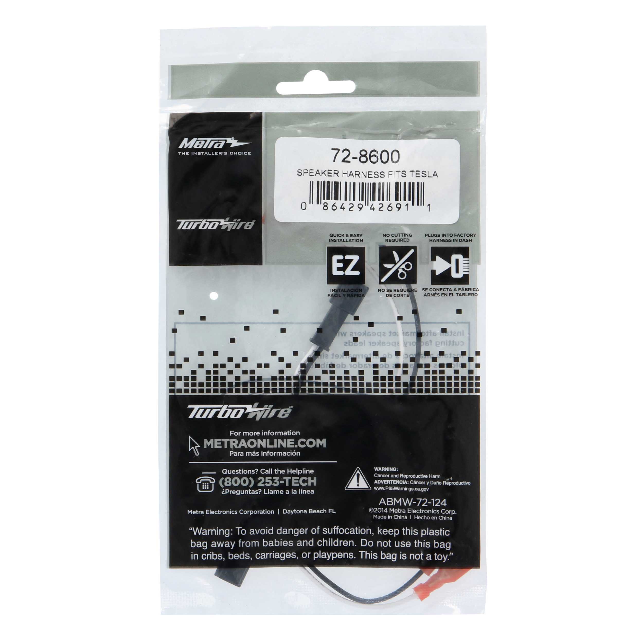 Speaker Harness Fits Select 2017-2023 TESLA Model 3 & Y