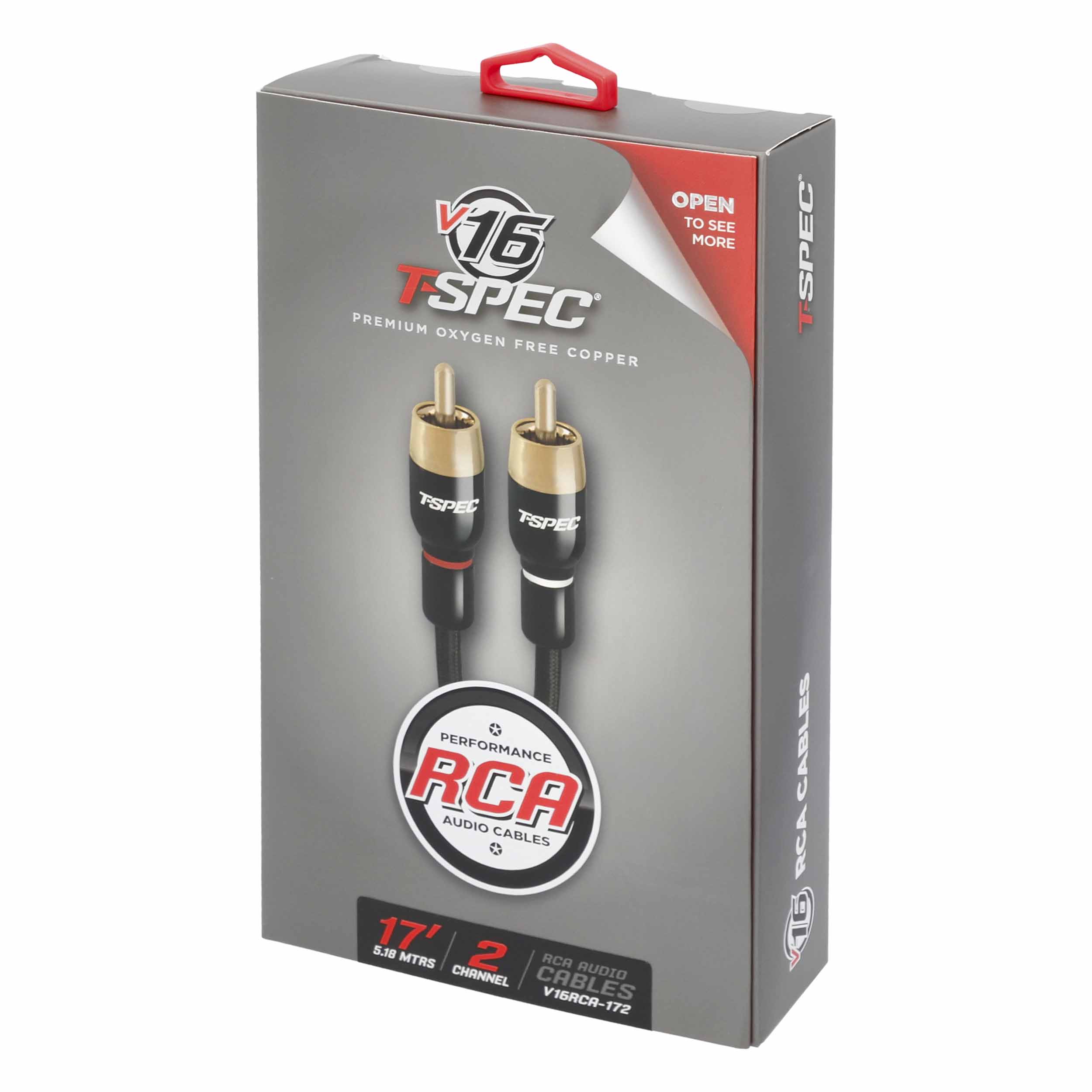 V16 Series RCA Audio Cables - 17 Feet