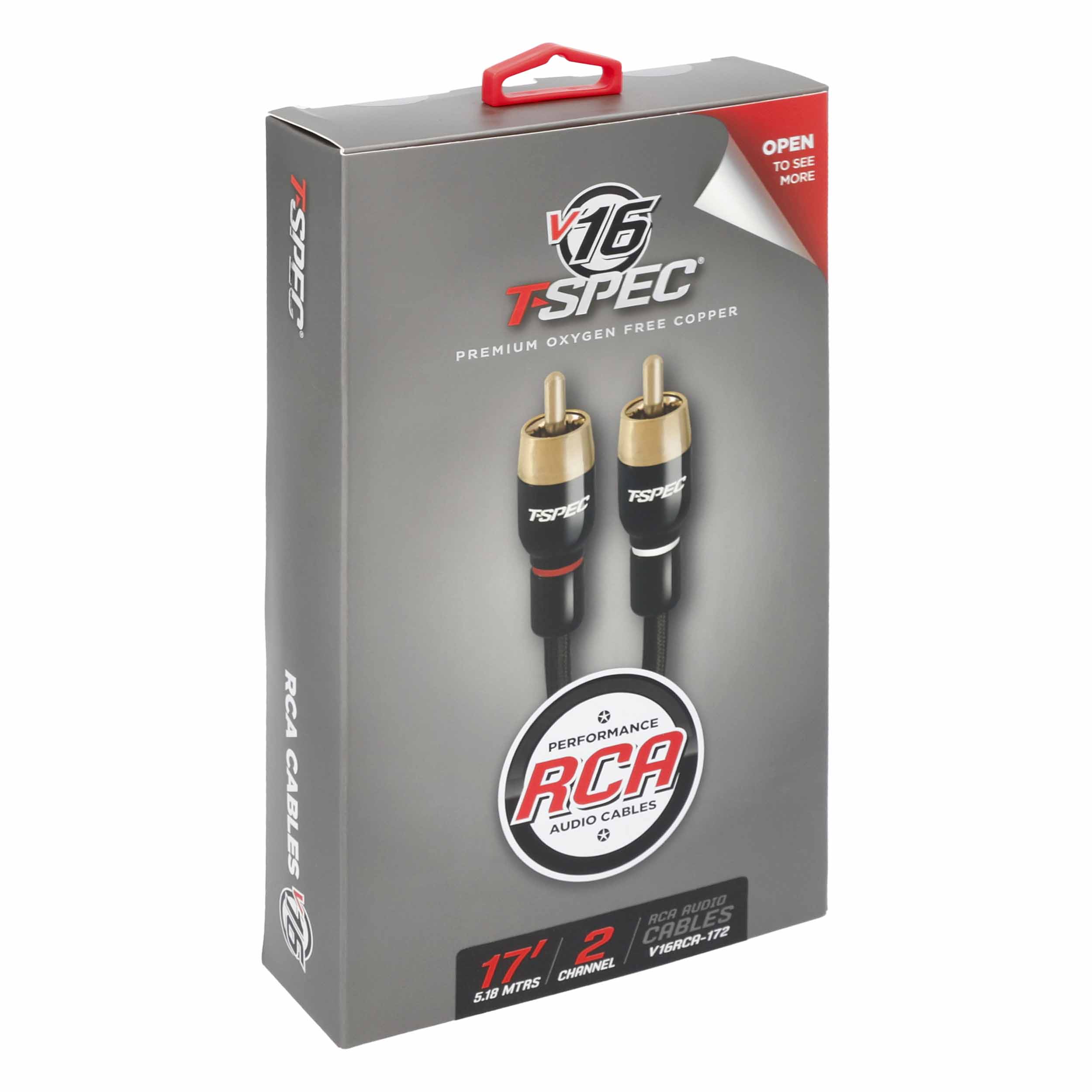 V16 Series RCA Audio Cables - 17 Feet