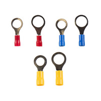 Assorted Ring Terminals 5/16 & 3/5 IN Vinyl - Retail Pack