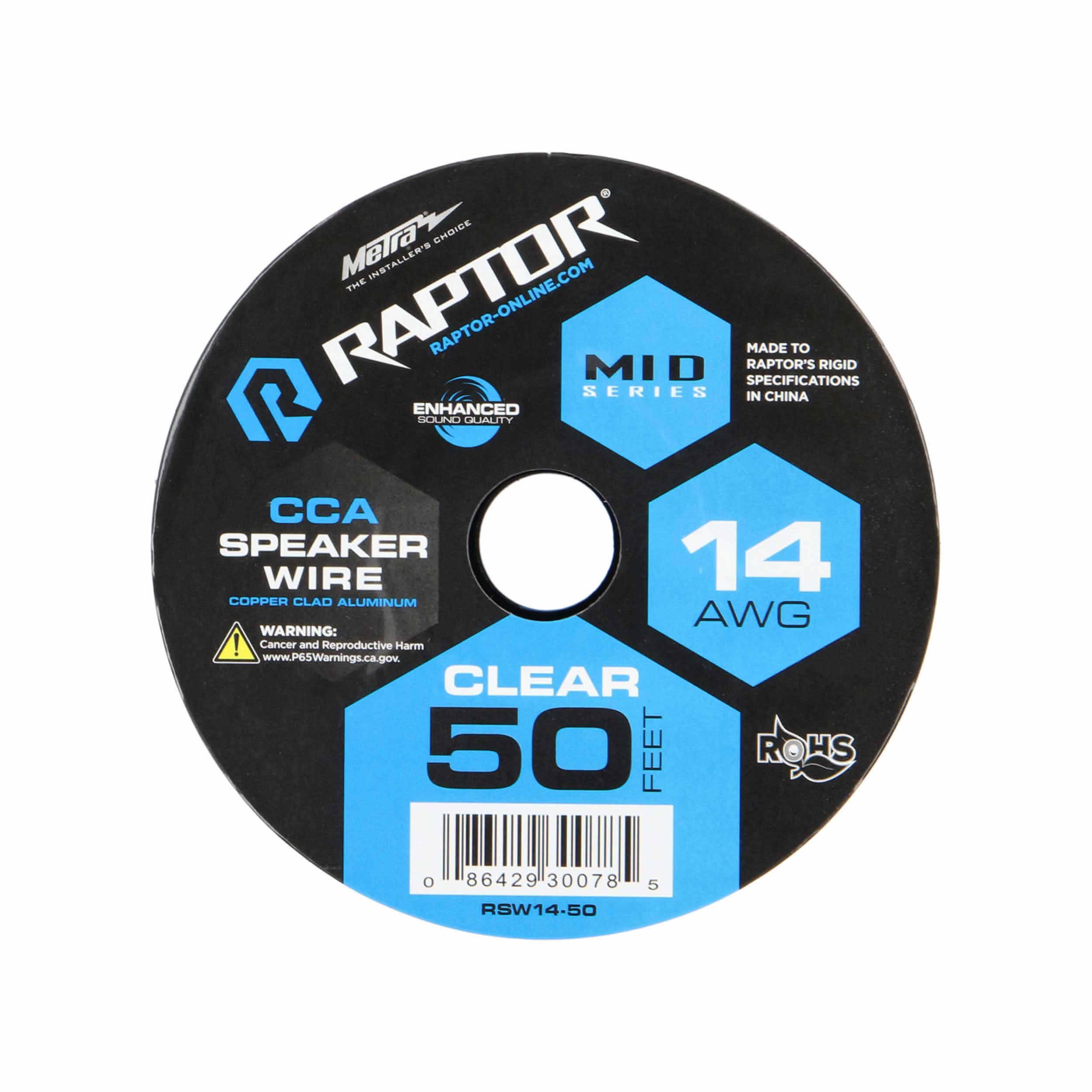 Speaker Wire 14GA CLEAR 50FT - Vice Series