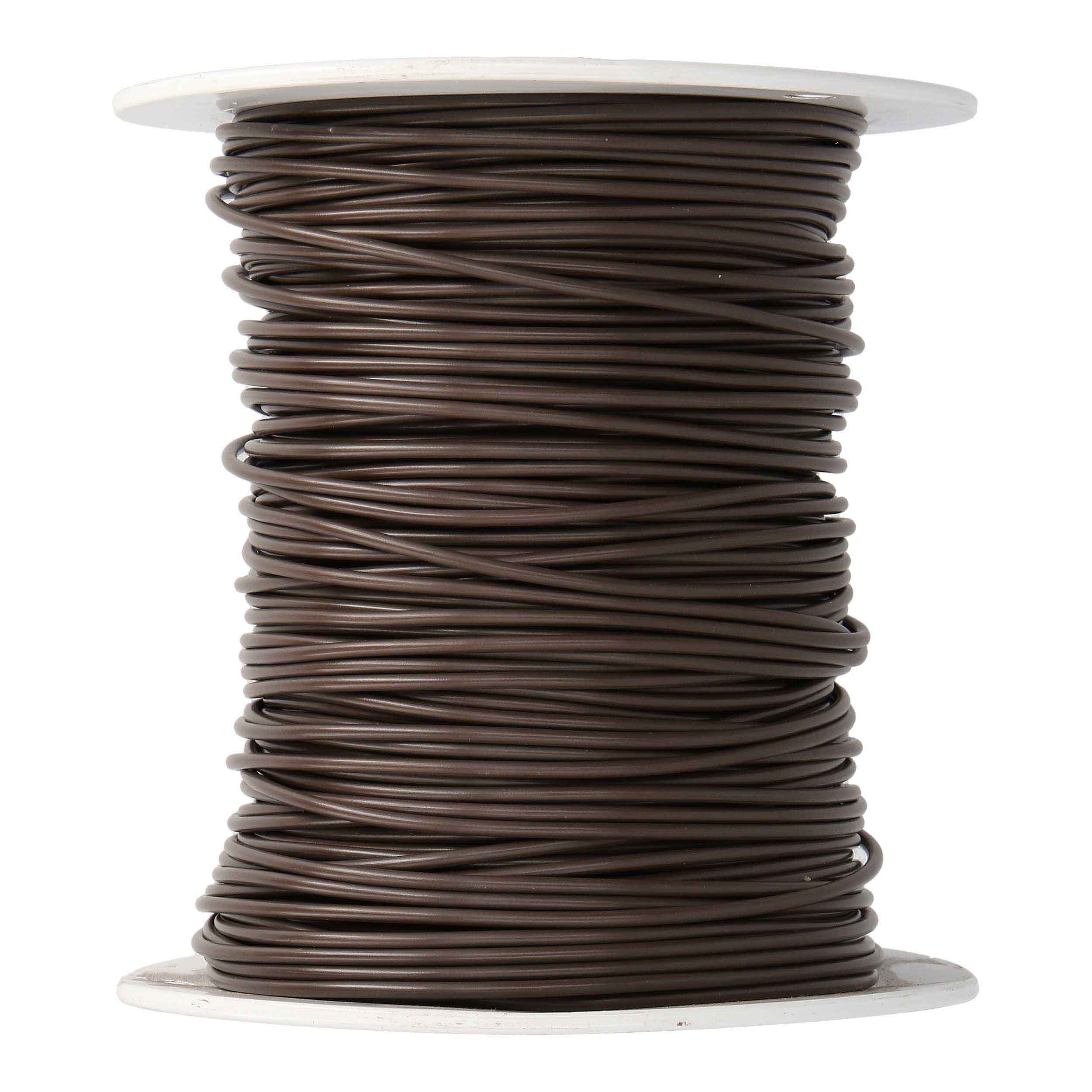 14 GA US GPT ALL COPPER PRIMARY WIRE BROWN - Coil of 500 FT