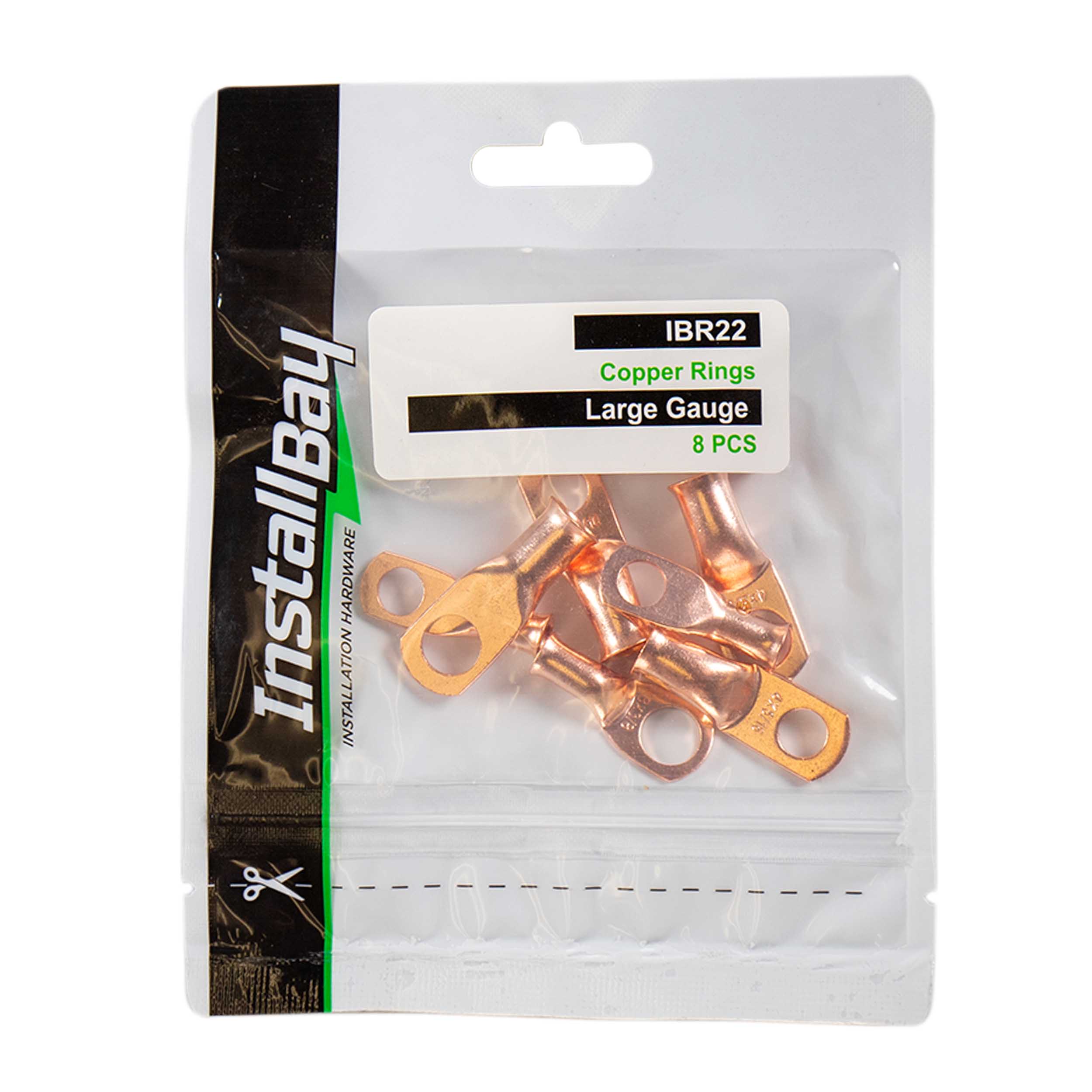 Assorted  Rings Large Gauge Copper - Retail Pack