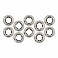 Stainless Flange for Round Trailer Lights - .75 Inch, 10-Pac