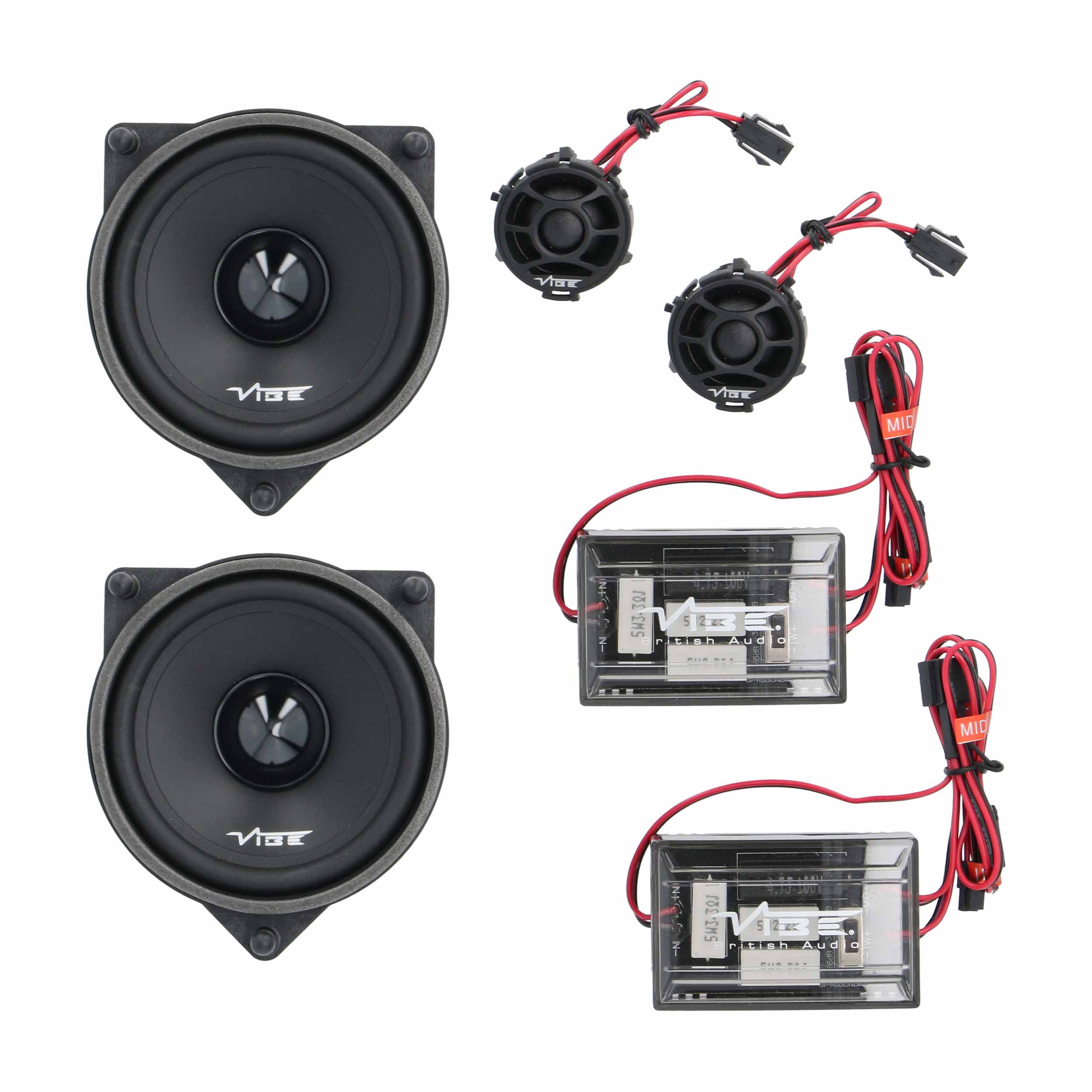 4" Plug-N-Play Component Speaker Kit - Mercedes