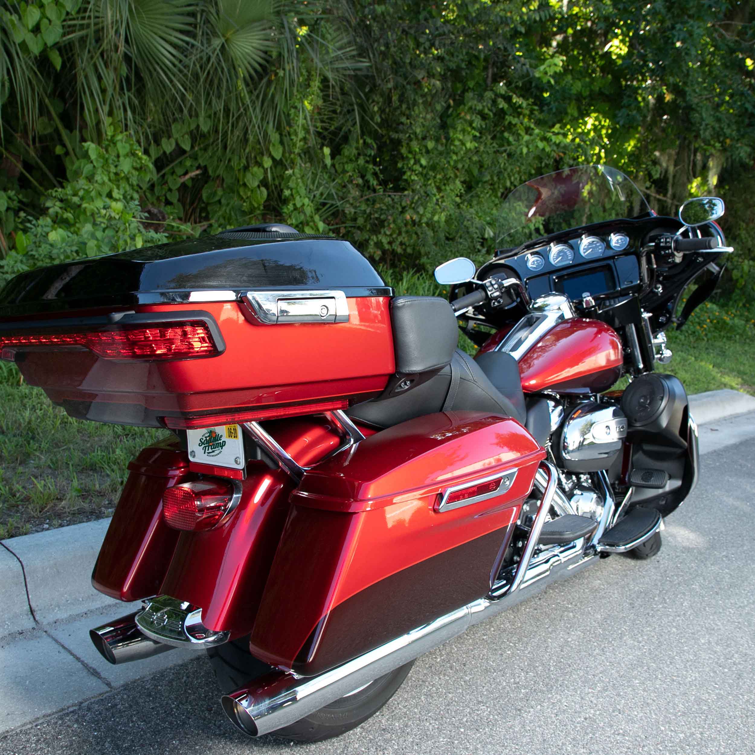 Tour-Pak style Lid with Speaker Adapters - Fits Select Harle