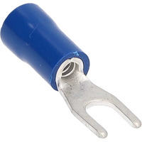 Blue Vinyl Spade Terminal 16-14 Gauge #8 - Package of 100