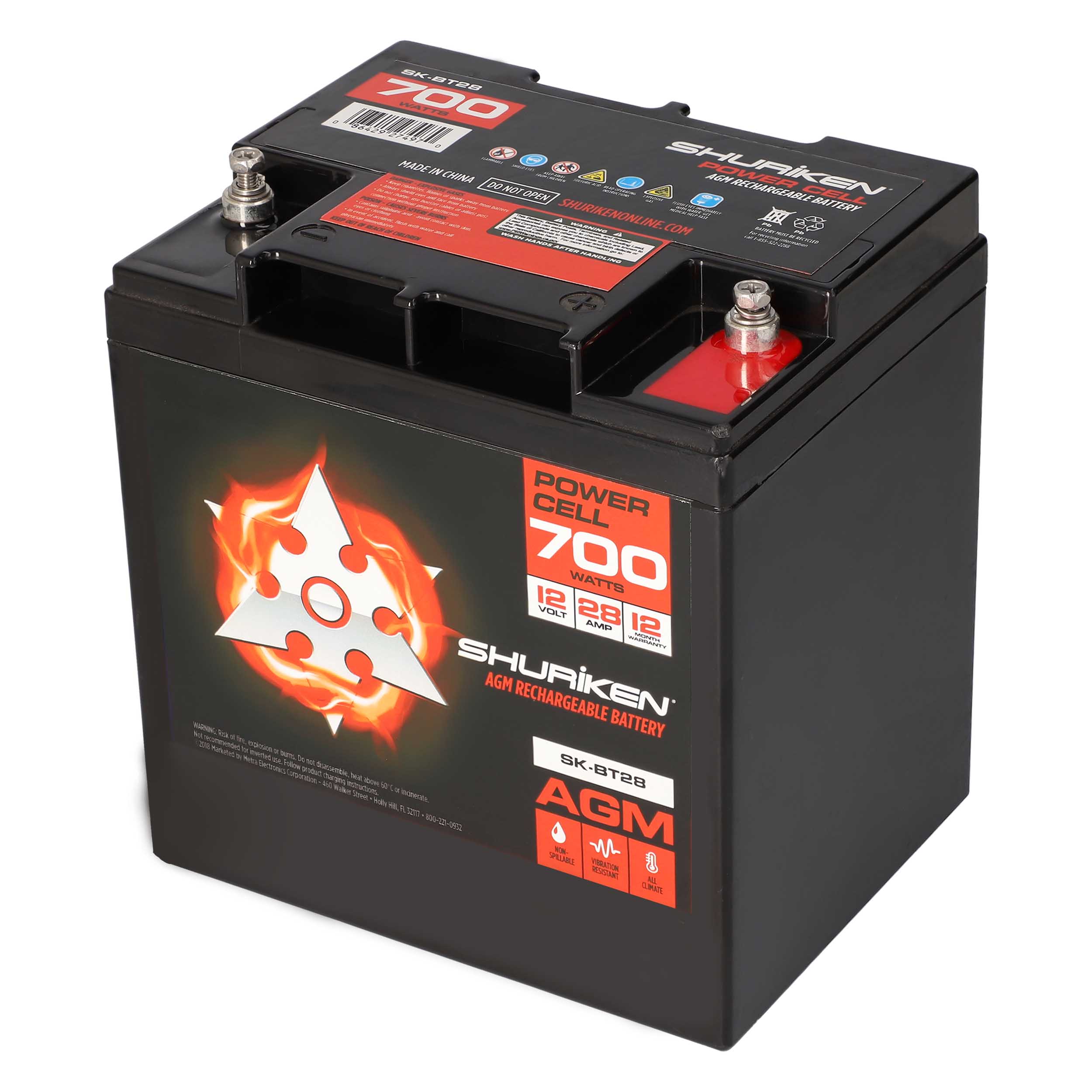 700W 28AMP Hours Compact Size AGM 12V Battery