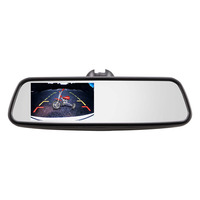REARVIEW MIRROR WITH 4.5” COLOR LCD SCREEN
