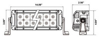 Improved Infinite Series RGB Lightbar - 14 Inch, 24 LED