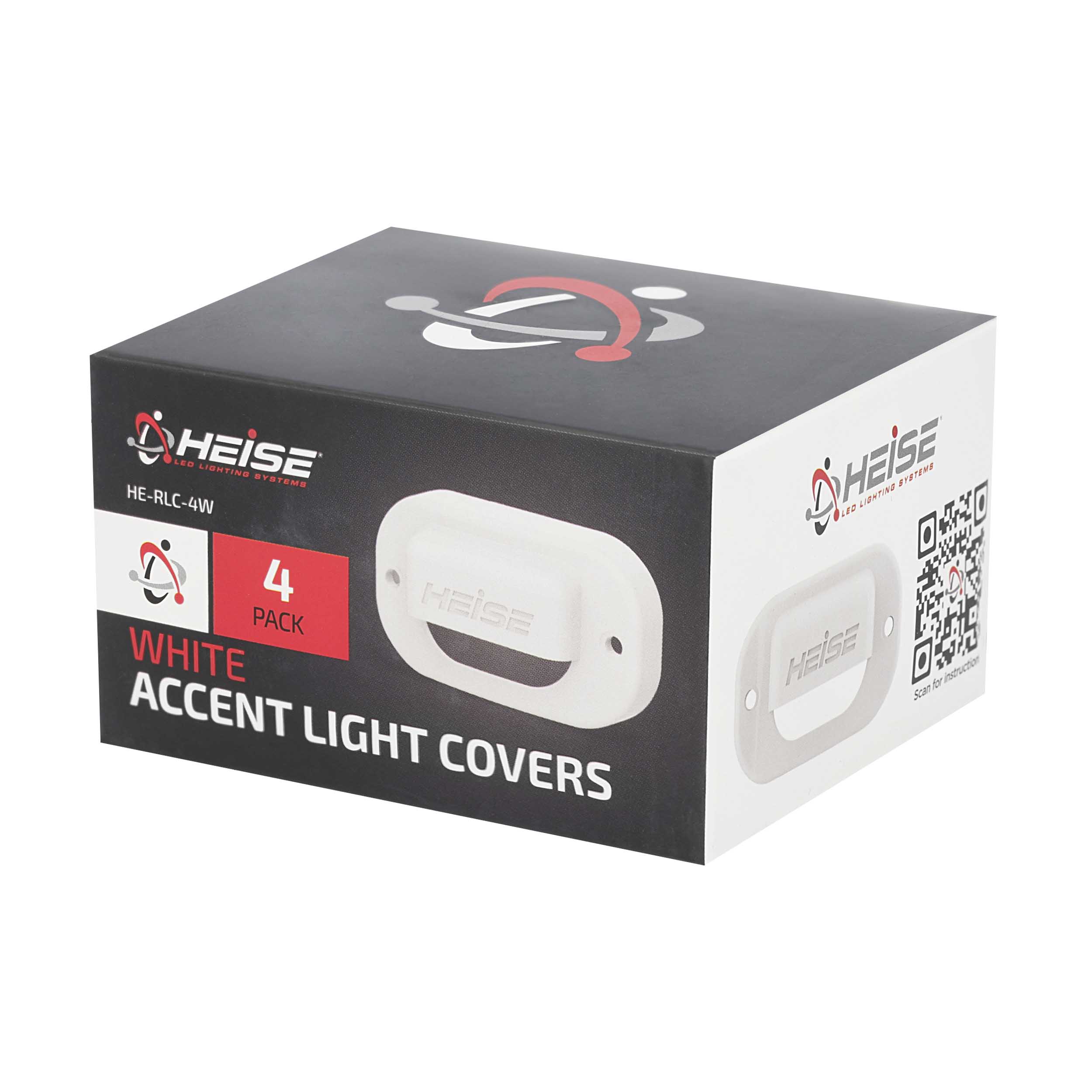 Rock Light White Cover - 4 Pack