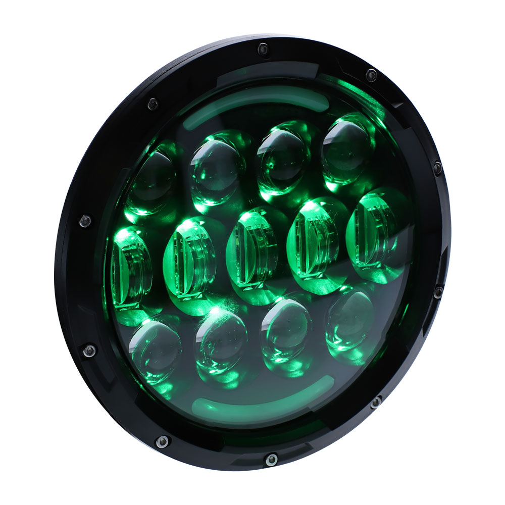 Improved RGB Backlit 7" LED Light - 7 Inch, 15 LED