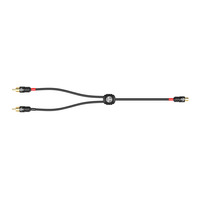 1 Female To 2 Male Y Adapter RCA Cable