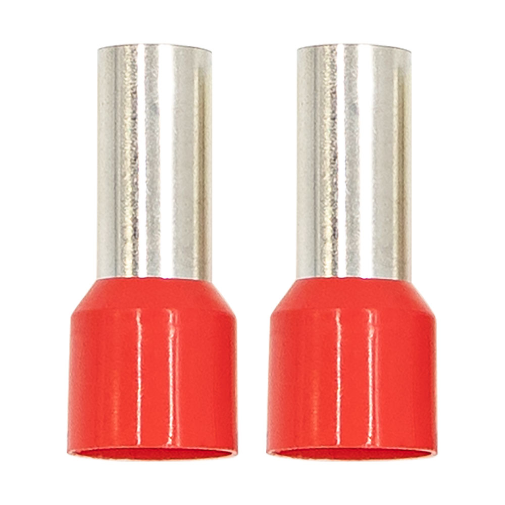 Ferrules - Red 1/0GA - 50 per Bag