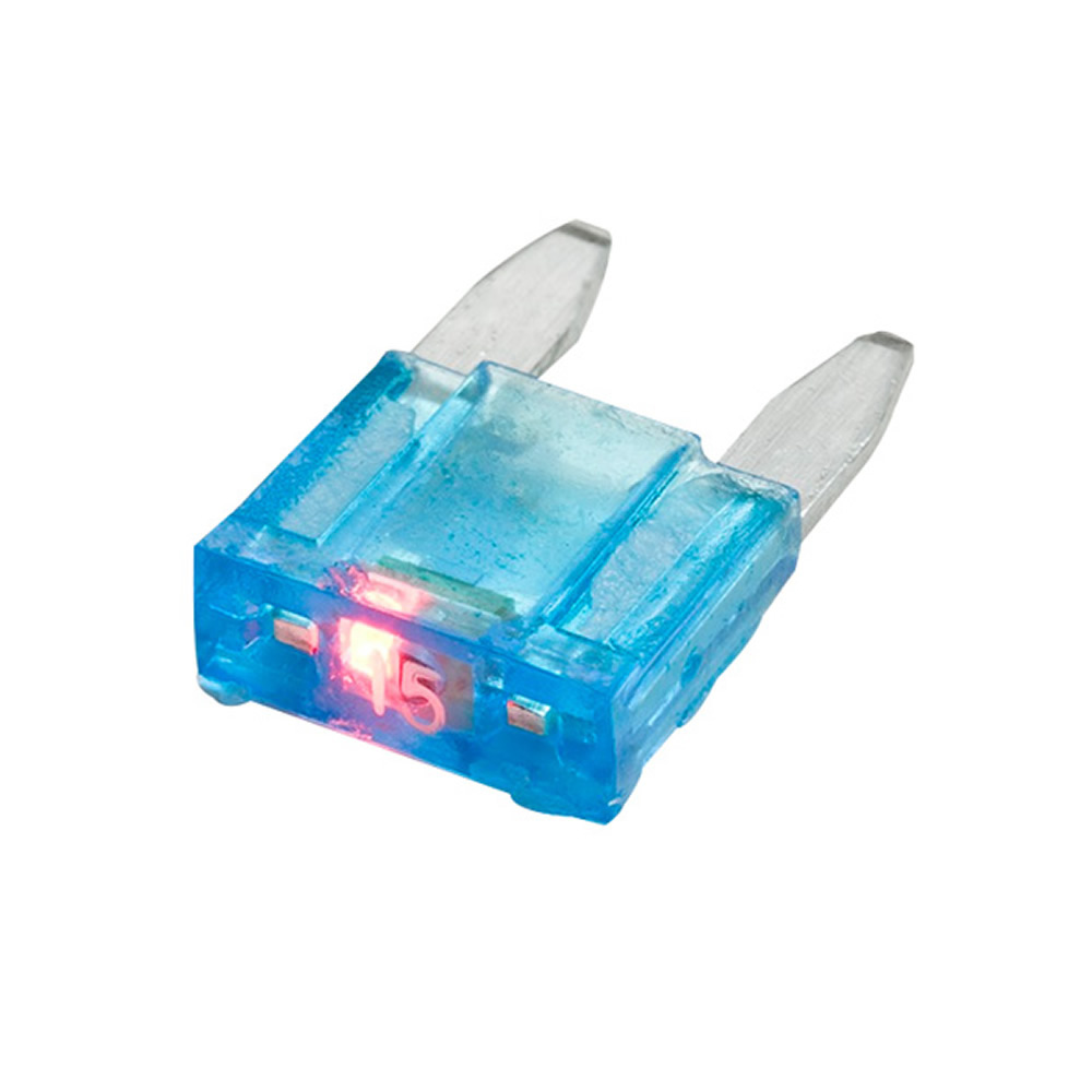 MINI AUTO BLADE FUSE WITH INDICATING LED - 10 AMP
