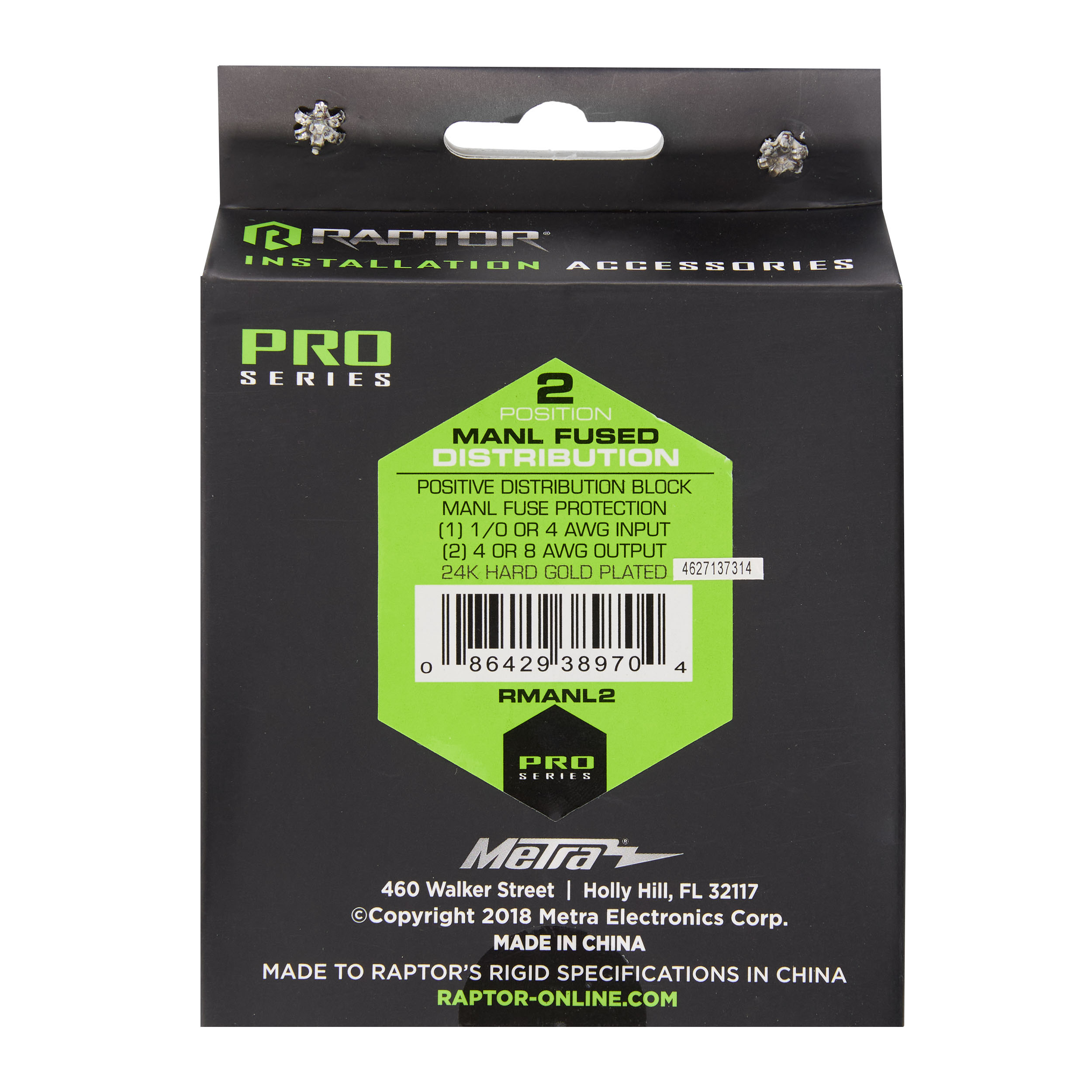 Pro Series MANL Fused Distribution Block | 2 Position