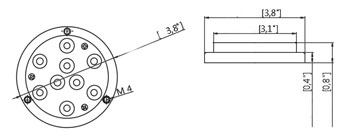 27W White Underwater Transom Light