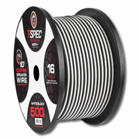 V10 OFC Speaker Wire | 16 AWG | 500 ft. | White/Black