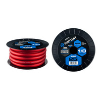 25ft 1/0AWG RED CCA MID-SERIES POWER CABLE
