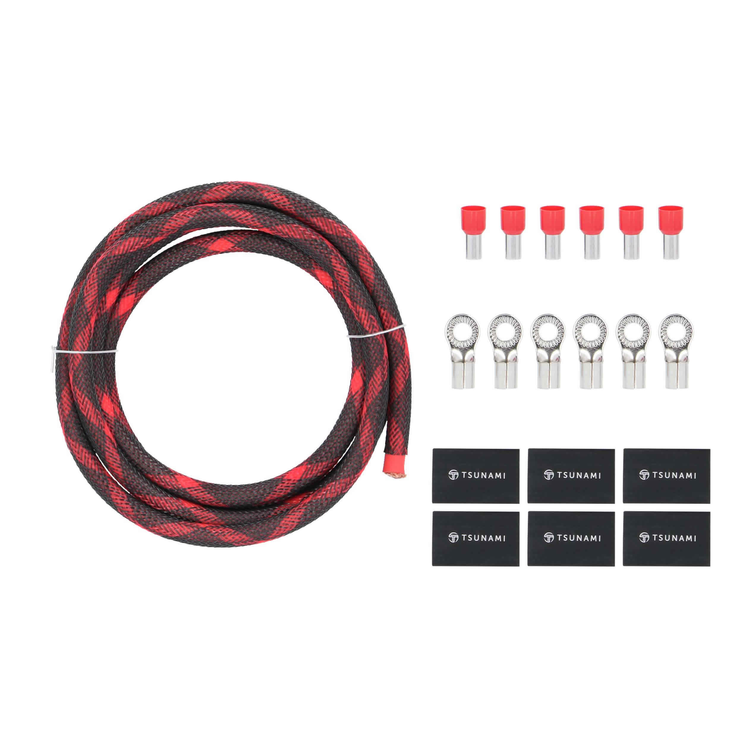 50Ft Spool Red 4ga w/Acc Kit