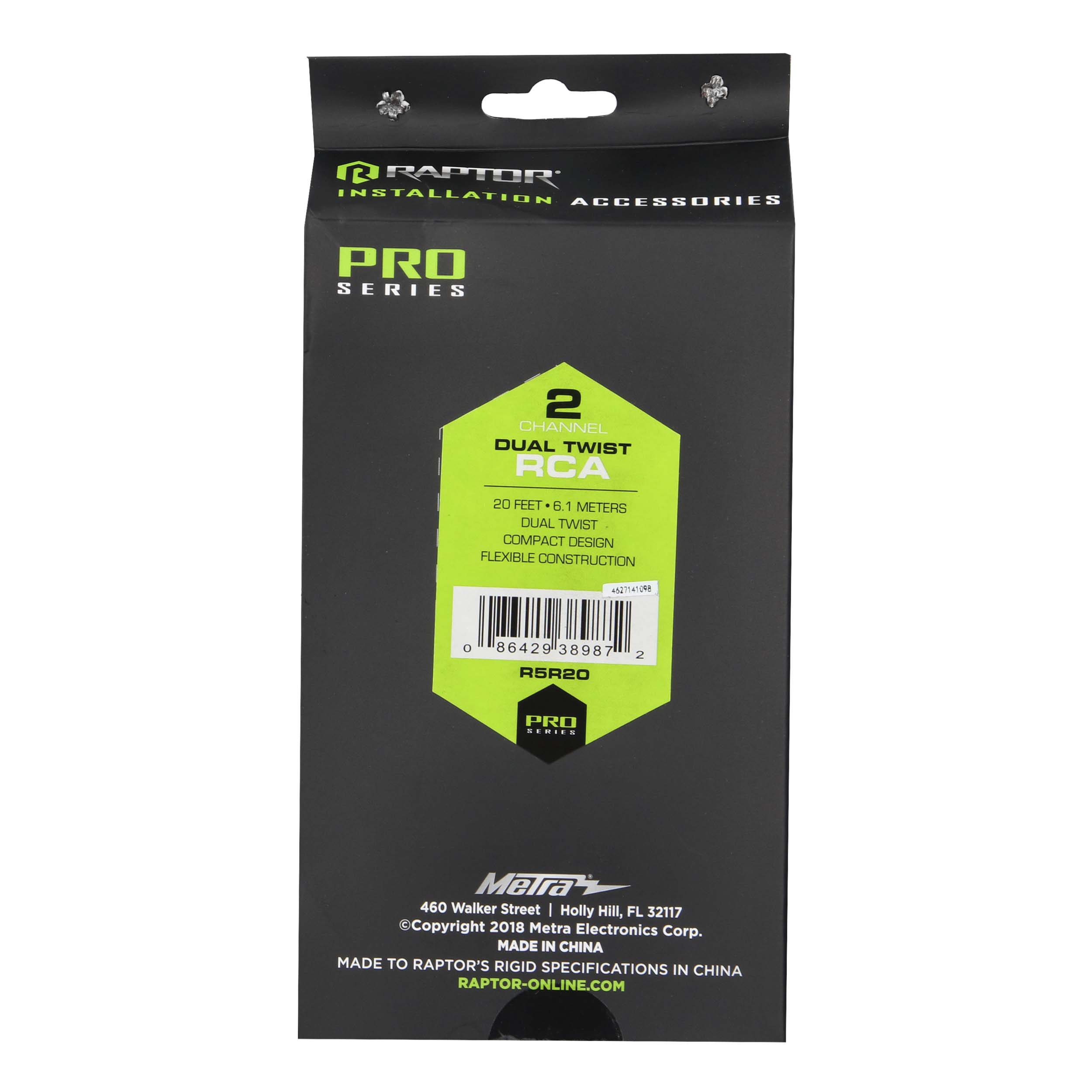 RCA 2-Channel Audio Cable - Pro Series 20 Feet