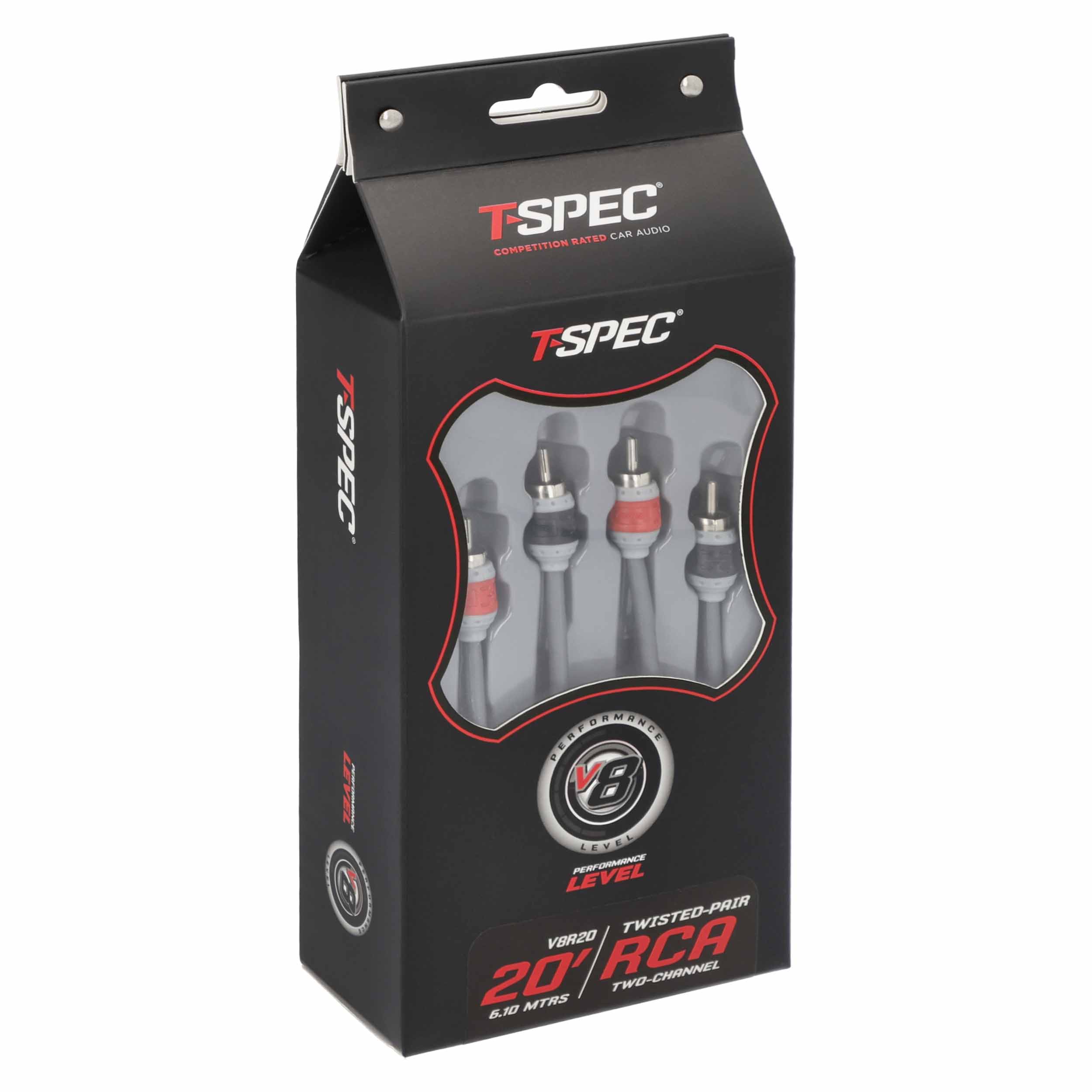 RCA v8 Series 2-Channel Audio Cable - 20 FT