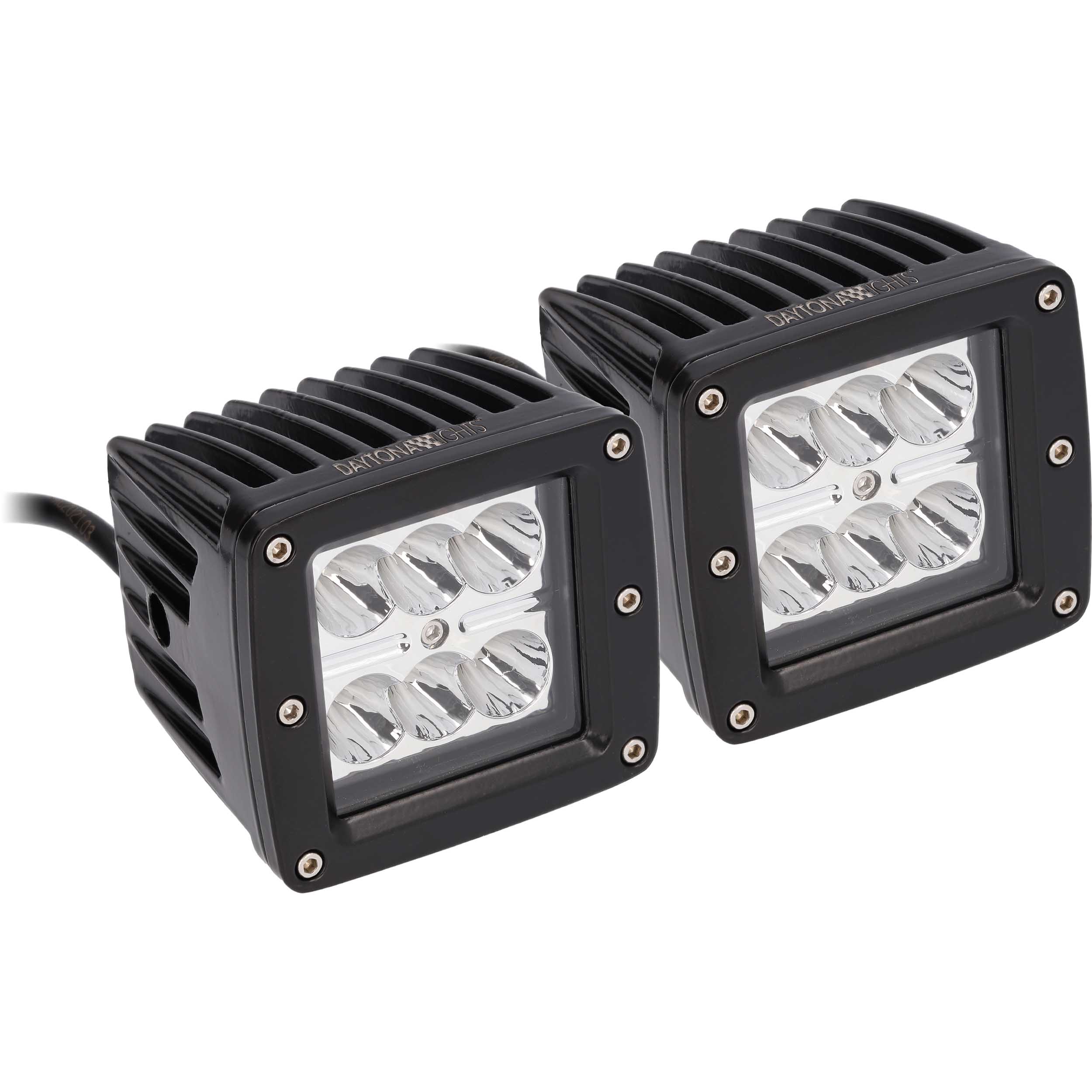 Daytona Lights 3" Cube Lights - 6 LED (2Pk)