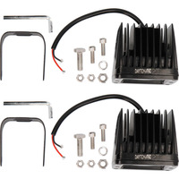 Daytona Lights Blackout 3" Cube Lights - 4 LED Spot (2Pk)