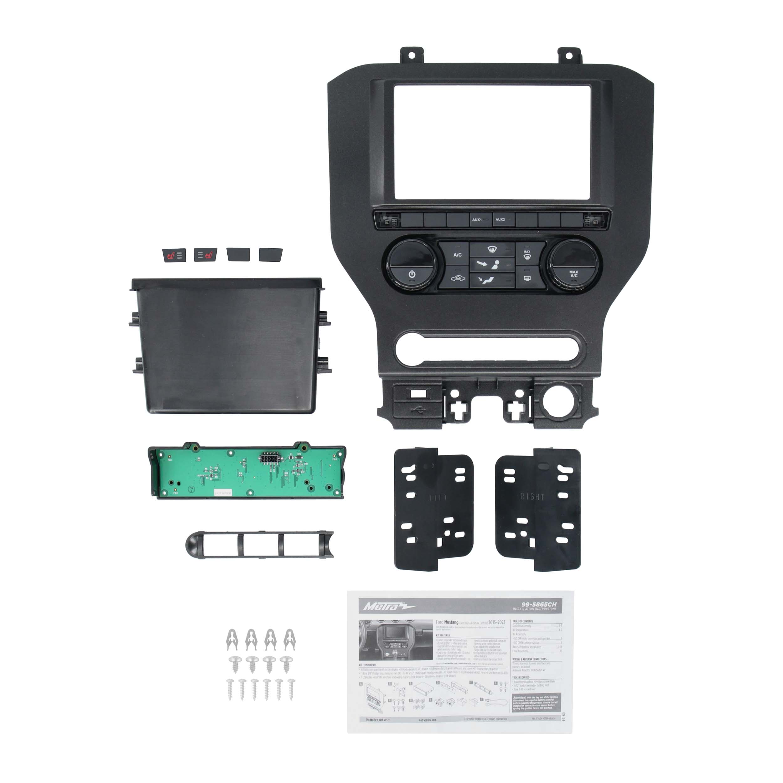 Ford Mustang 2015-2023 (w/Manual Climate Controls)