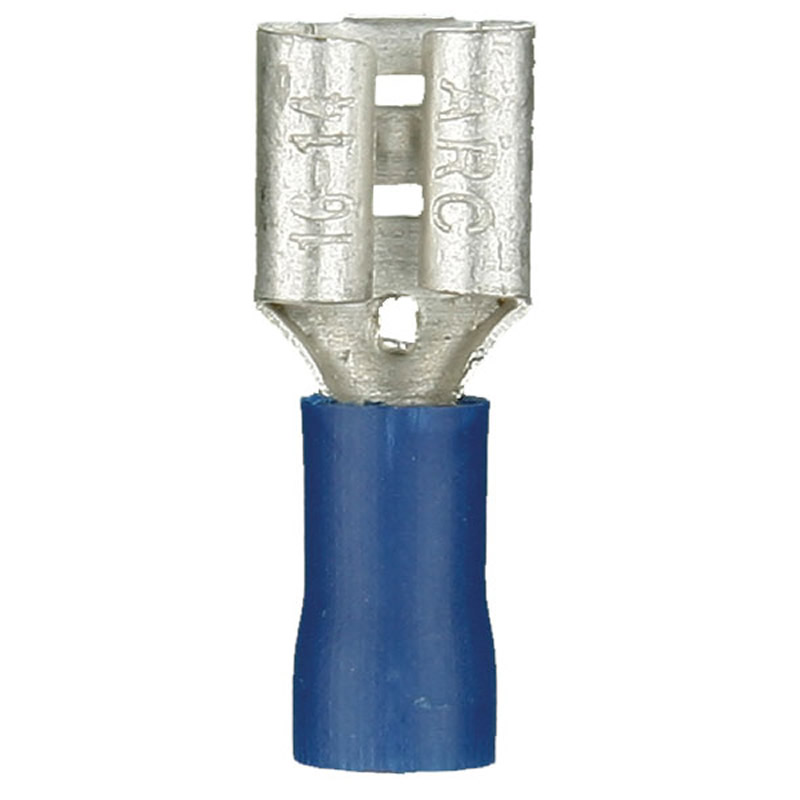 Blue Vinyl Female Quick Disconnect 16-14 Gauge .205