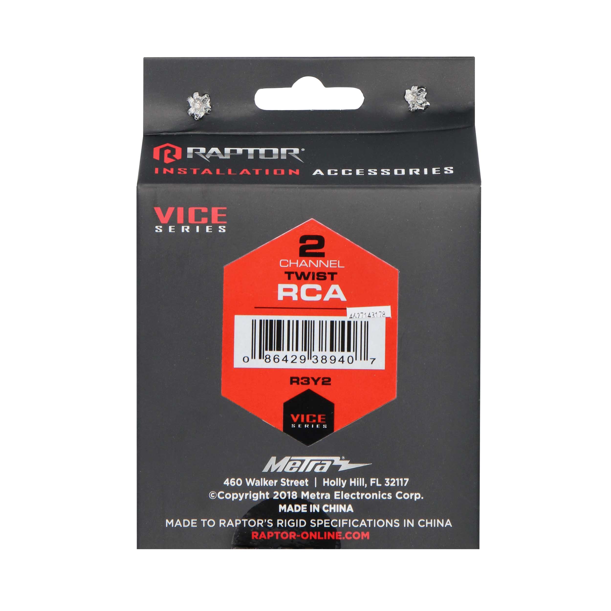 RCA 2-Channel Audio Cable - Vice Series 2F-1M