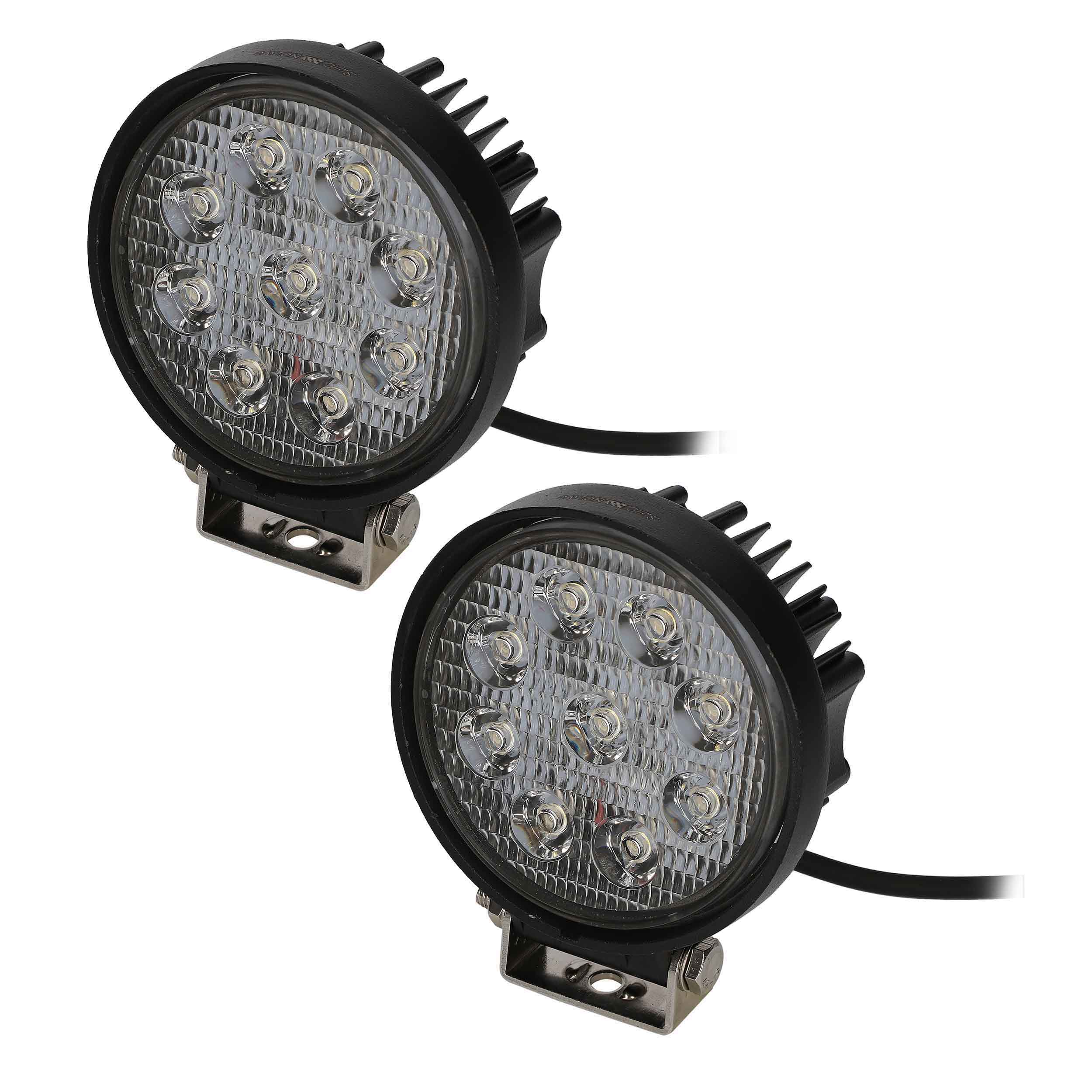 Daytona Lights Round Driving Lights - 9 LED (2PK)