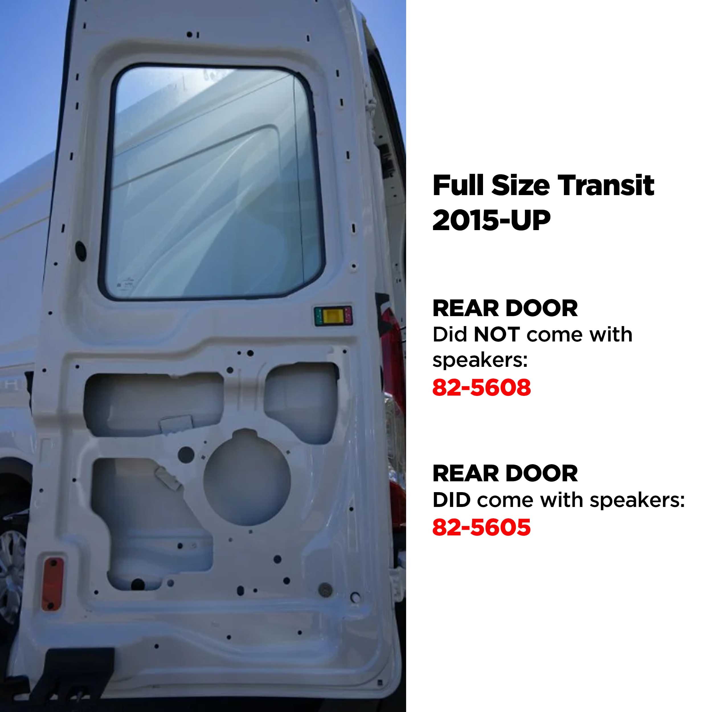 Ford Transit 2015-Up - 6" to 6.75" (Rear)