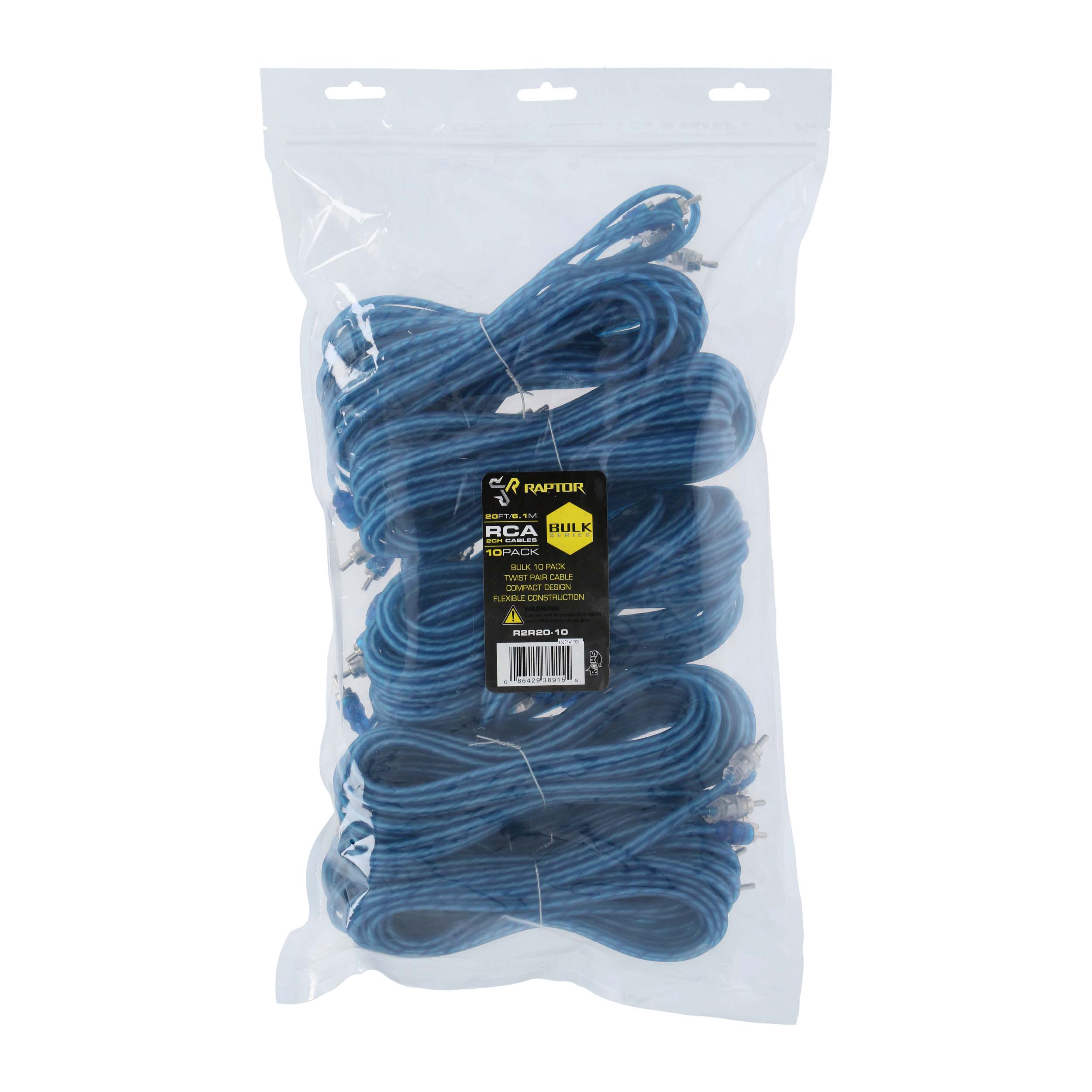 RCA 2-Channel R2 Audio Cable - Bulk Series 20 Feet