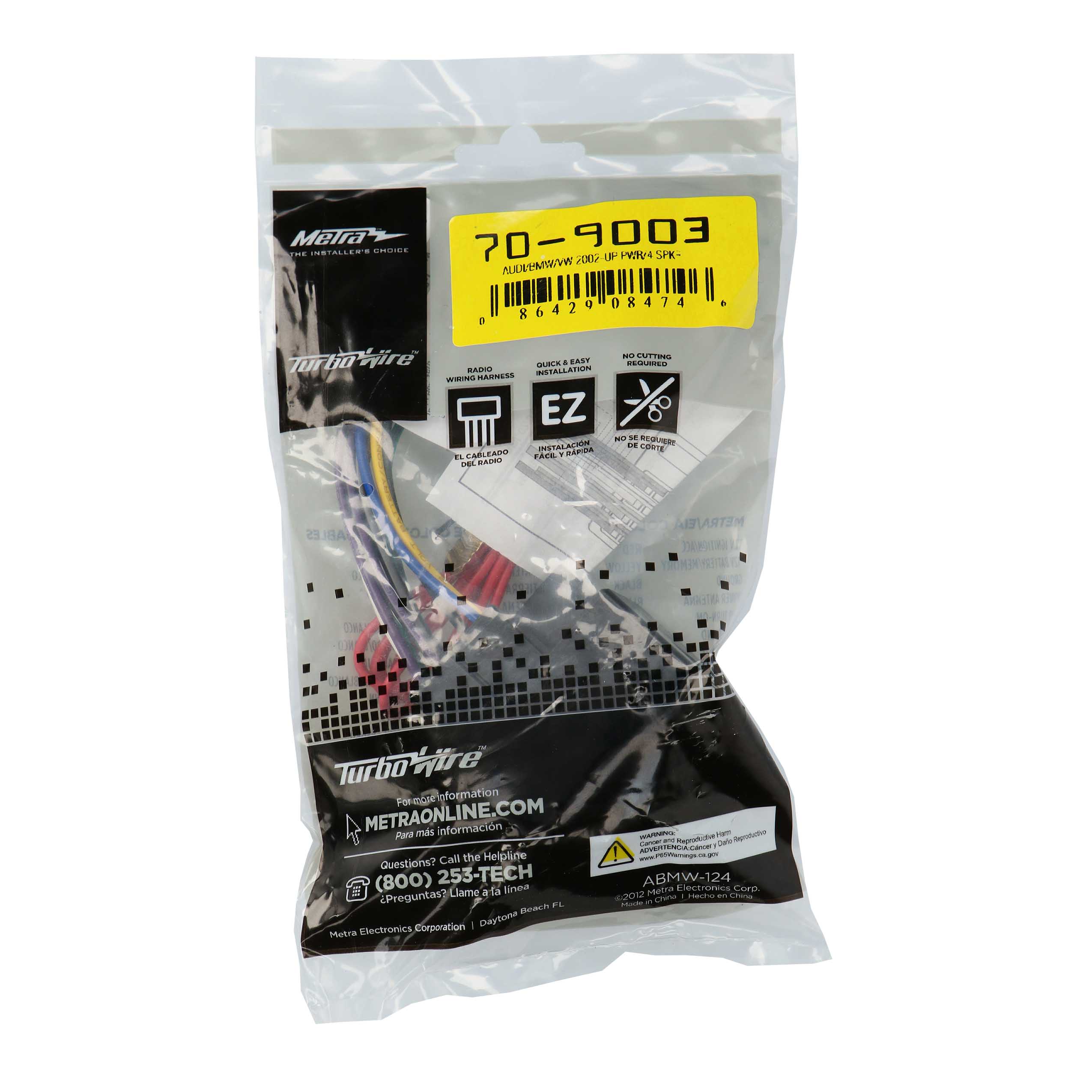 Radio Replacement Harness - Fits Euro Vehicles 2000-2013