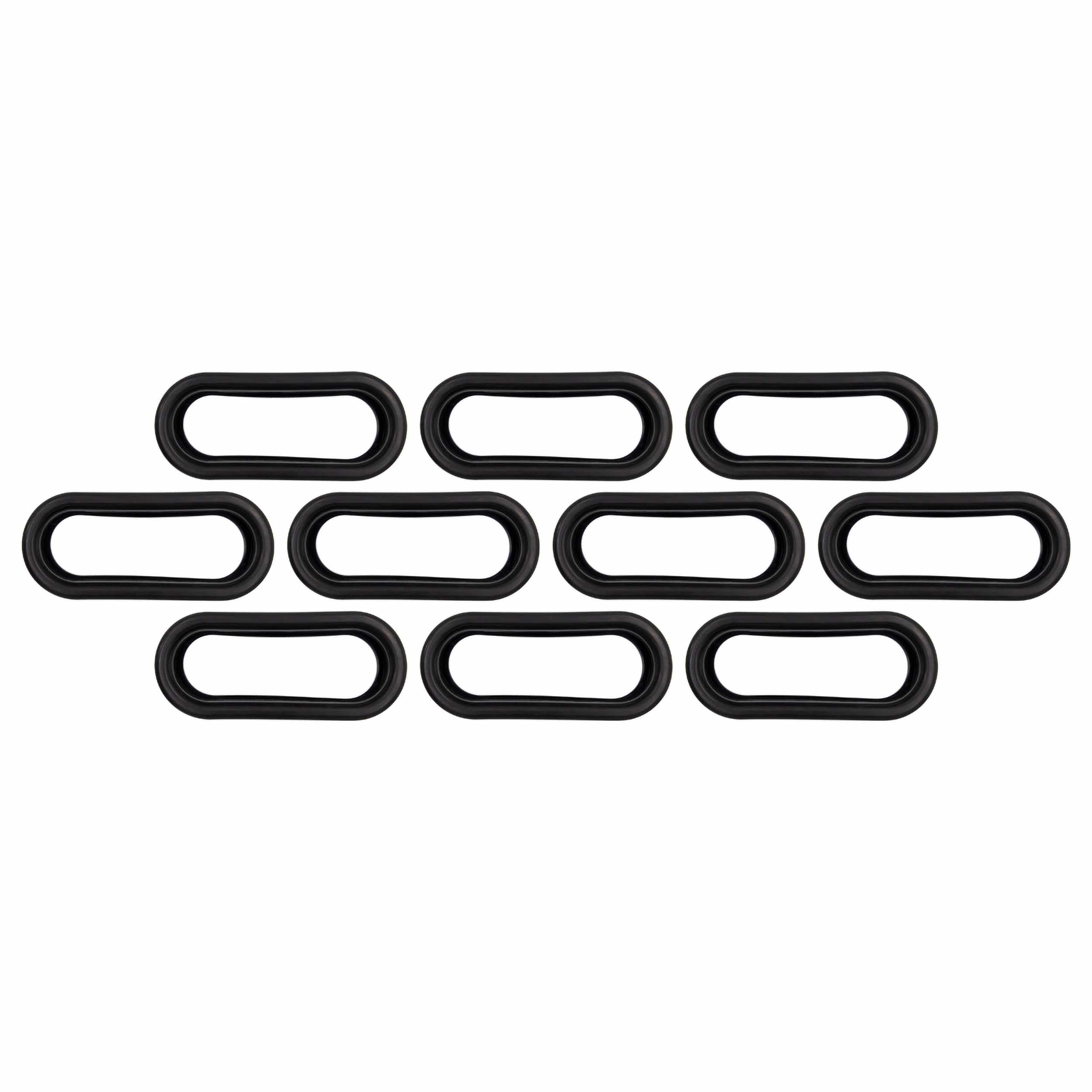 Rubber Grommet for Oval Trailer Lights - 6 Inch, 10-Pack