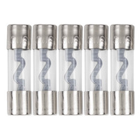80 AMP AGU Fuses Nickel Plated - MID SERIES - 5 PK