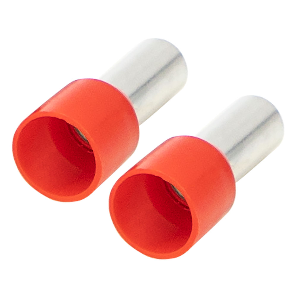 Ferrules - Red 8GA - 50 per bag