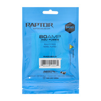 80 AMP AGU Fuses Nickel Plated - MID SERIES - 5 PK