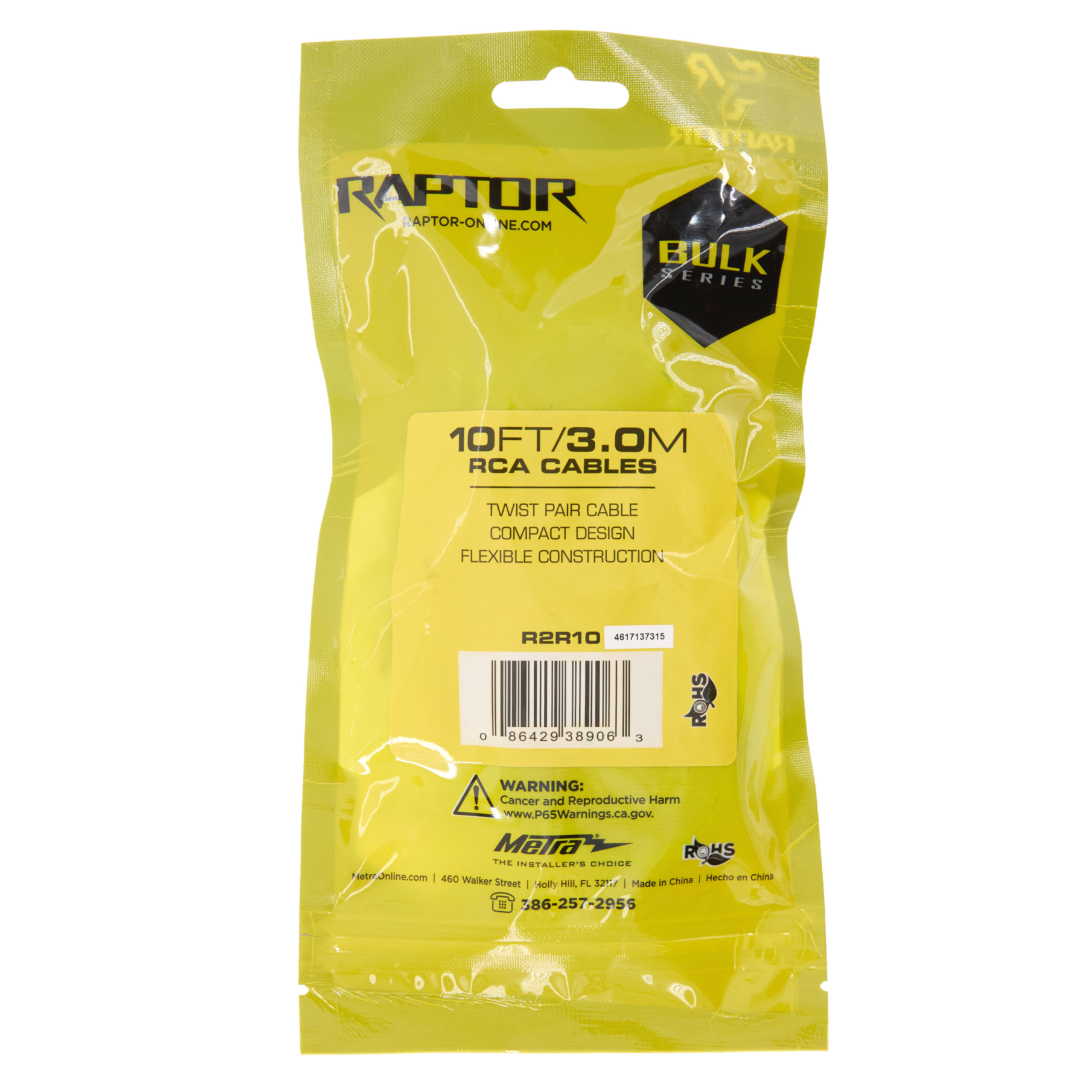 RCA 2-Channel R2 Audio Cable - Bulk Series 10 Feet