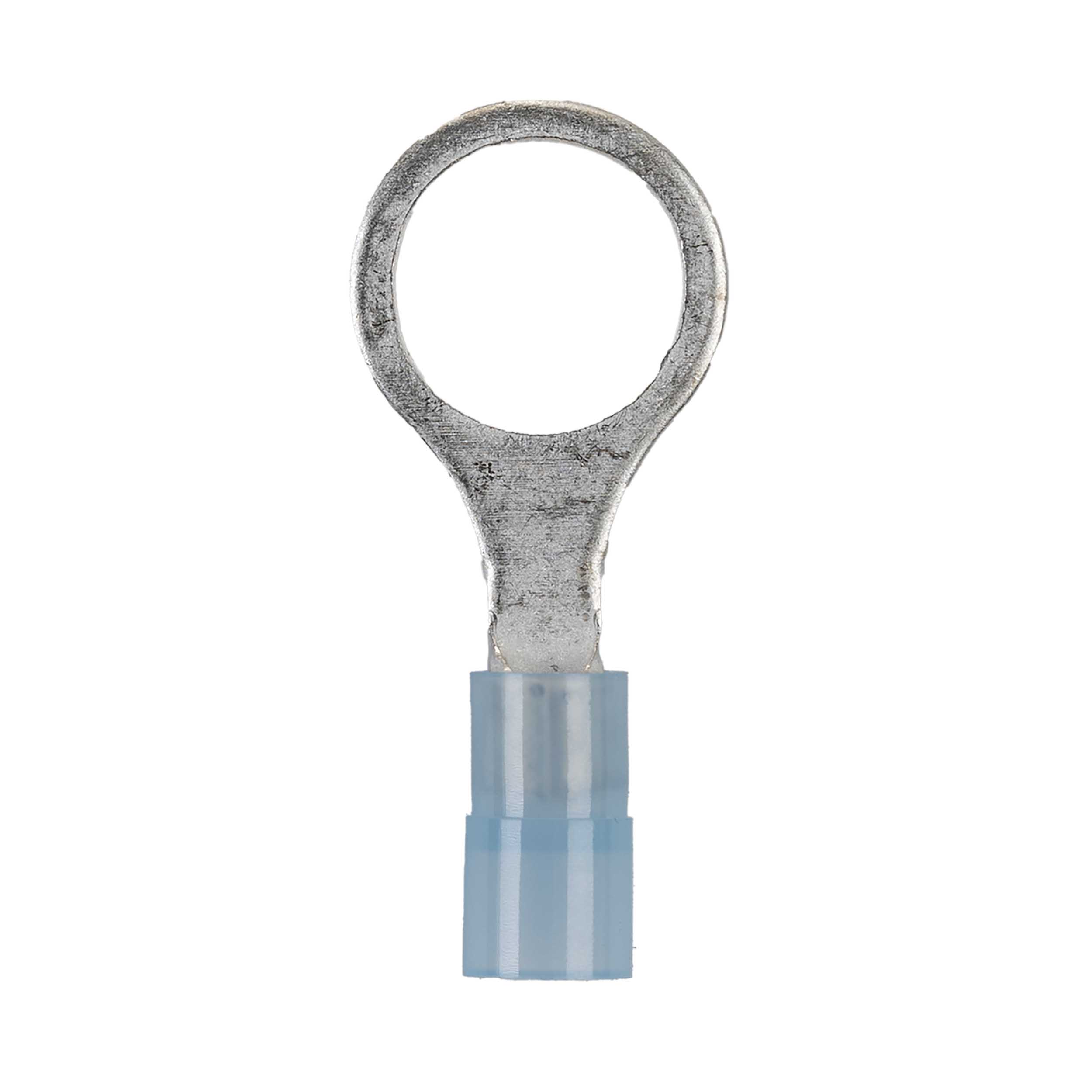Blue Nylon Ring Terminals 16-14 GA 3/8 inch - Package of 100