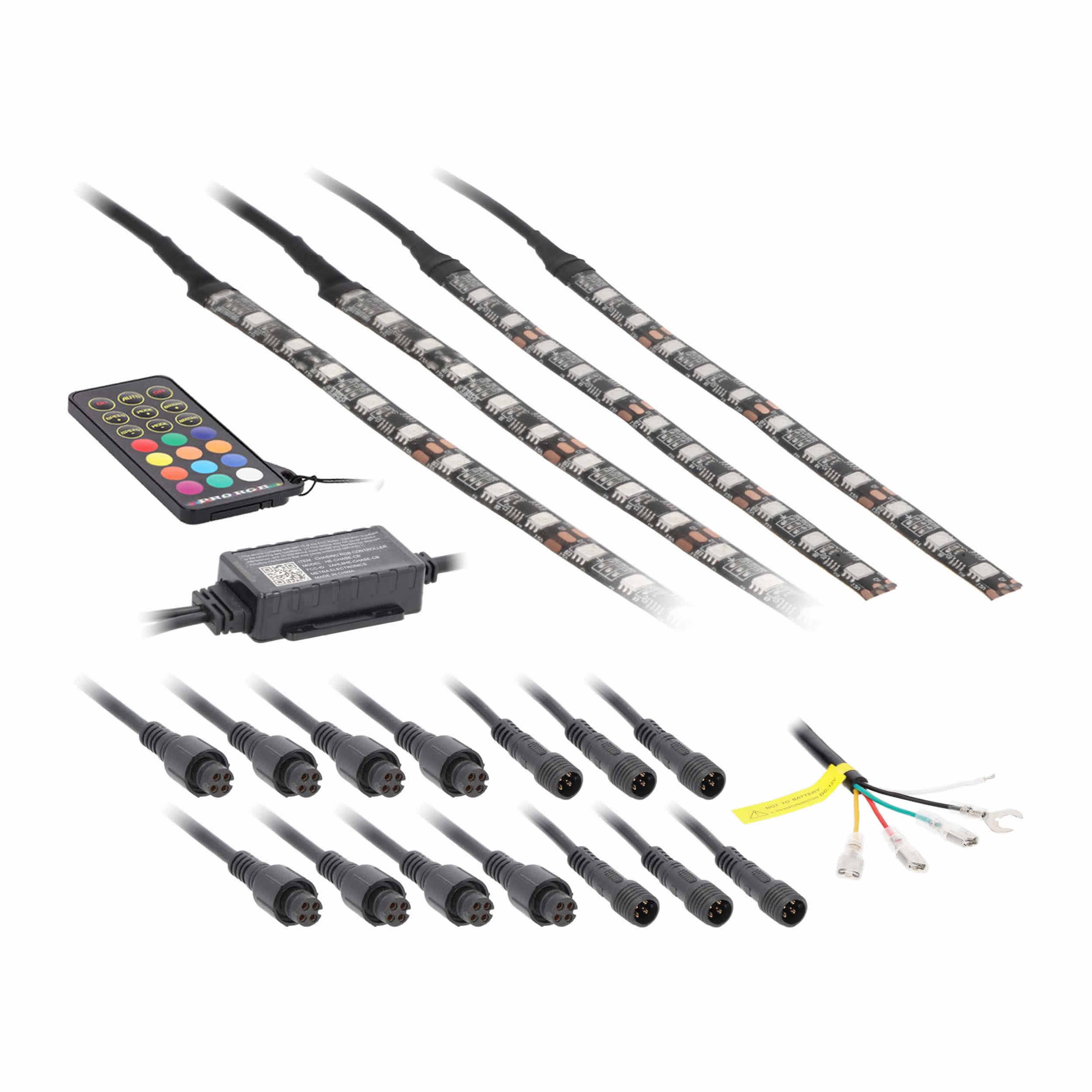 4-Piece Chasing LED Golf Cart Canopy Kit