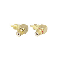 Raptor Pro Series RCA Barrel Connector | Male to Female | Right Angle