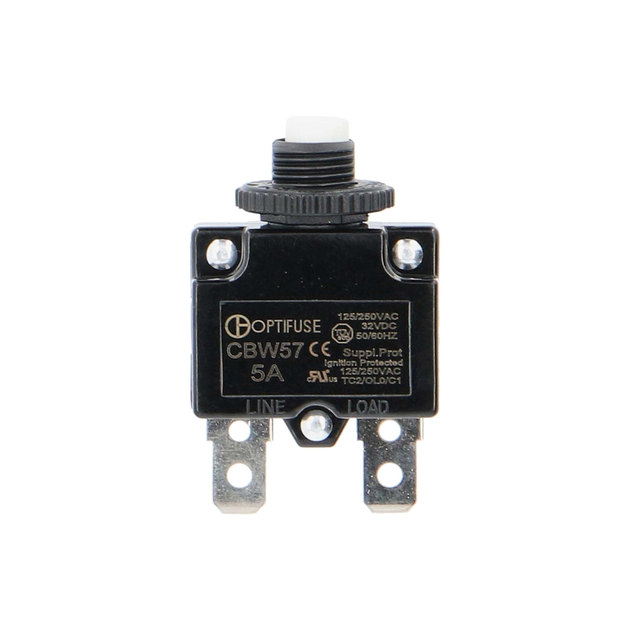 Miniature Line-Voltage Circuit Breaker - 5 Amp