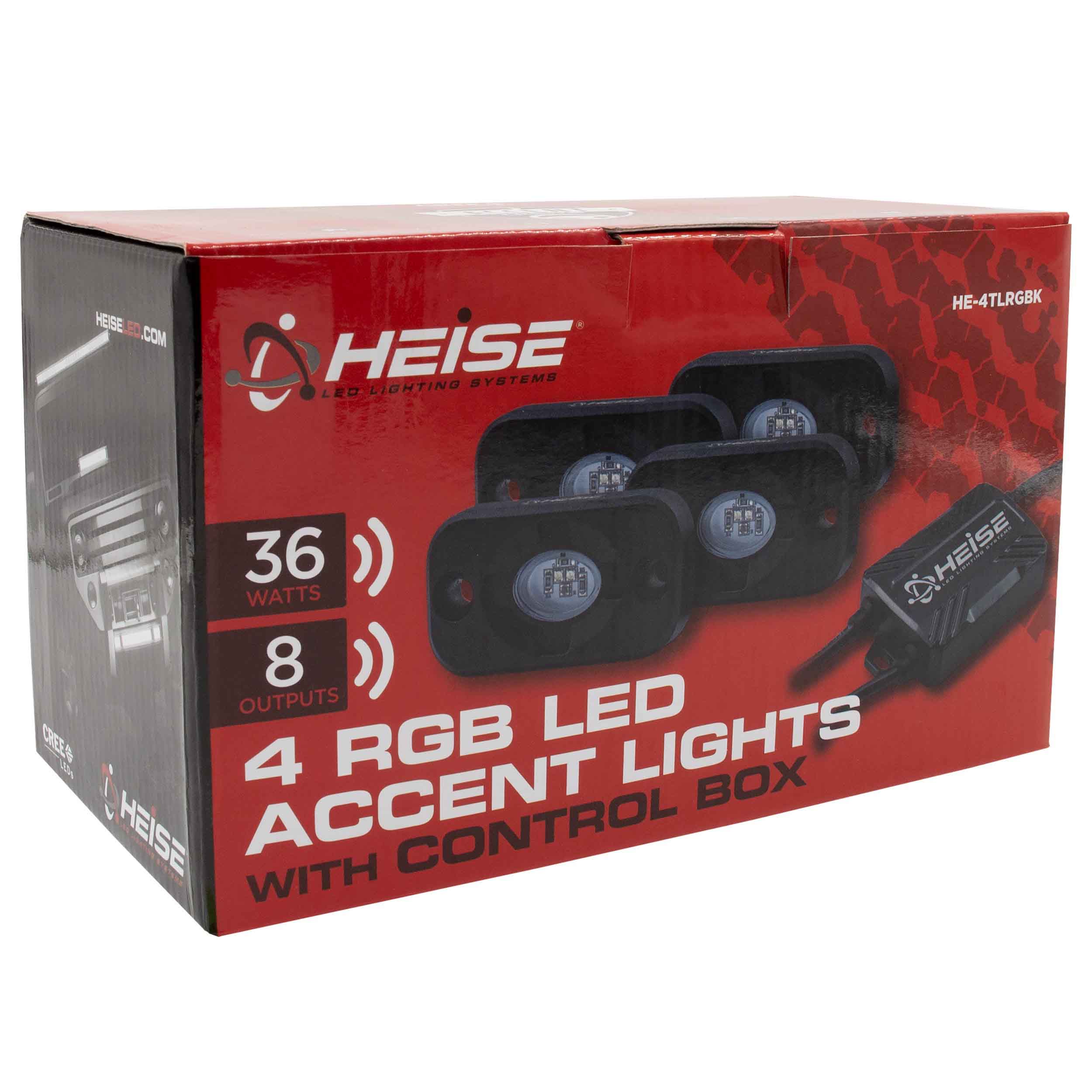 RGB Accent Light Kit - 4 RGB Pods, 3 LED